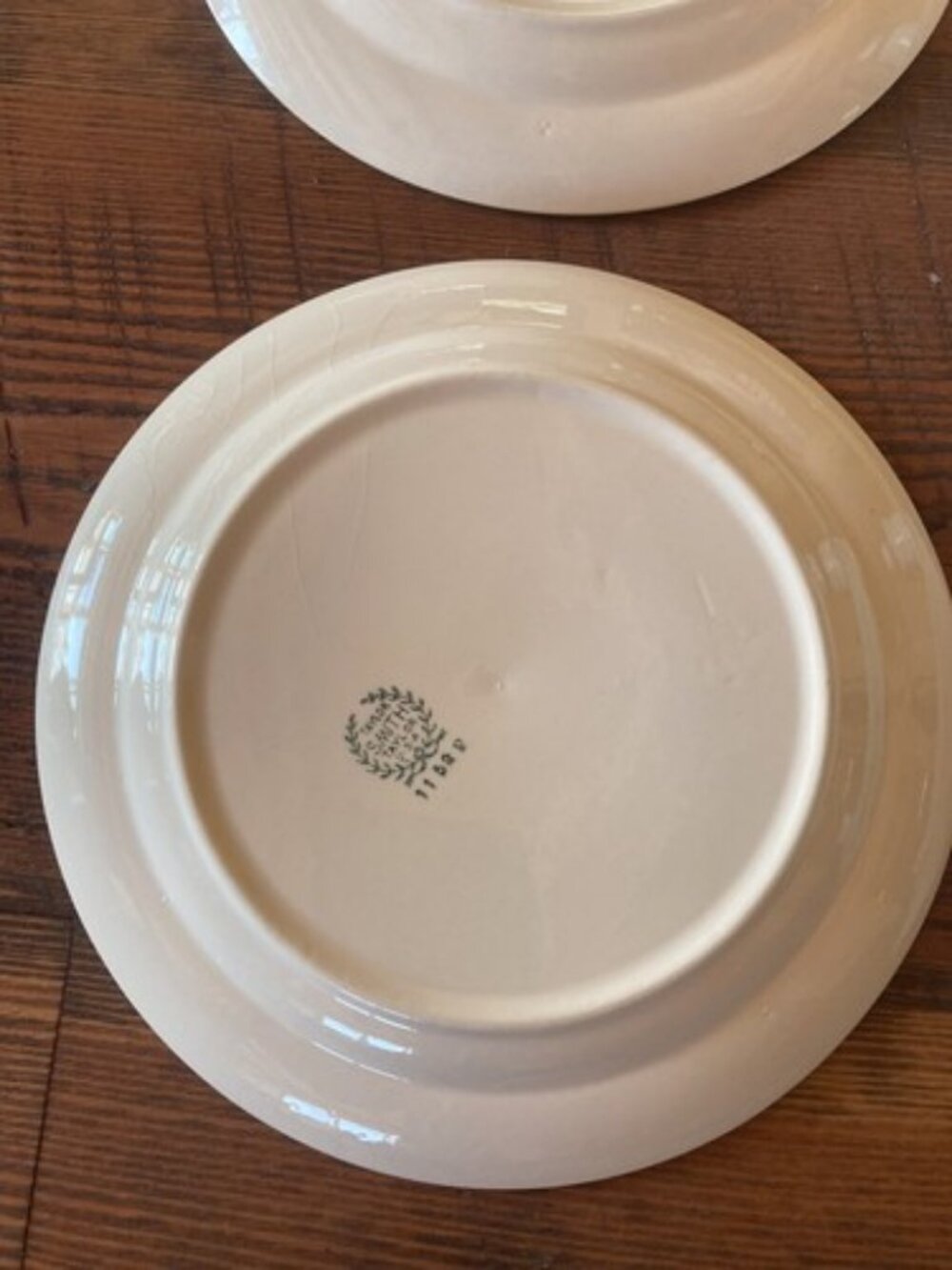 6 Plate Taylor Smith Taylor Swiss Provincial 7 1/4” Yellow Antique 1952 Plates - Picture 12 of 16